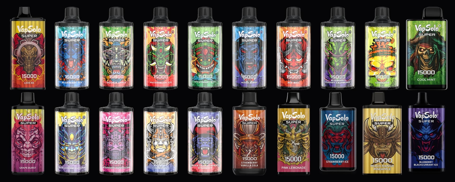 20 sabores VapSolo Super 15K